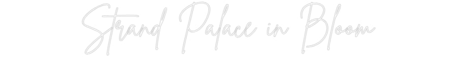 Editor online di insegne al neon personalizzate Strand Palace...