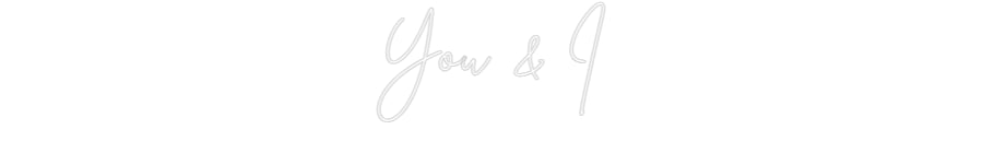 Editor online di insegne al neon personalizzate Tu e io