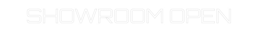 Editor online di insegne al neon personalizzate SHOWROOM APERTO