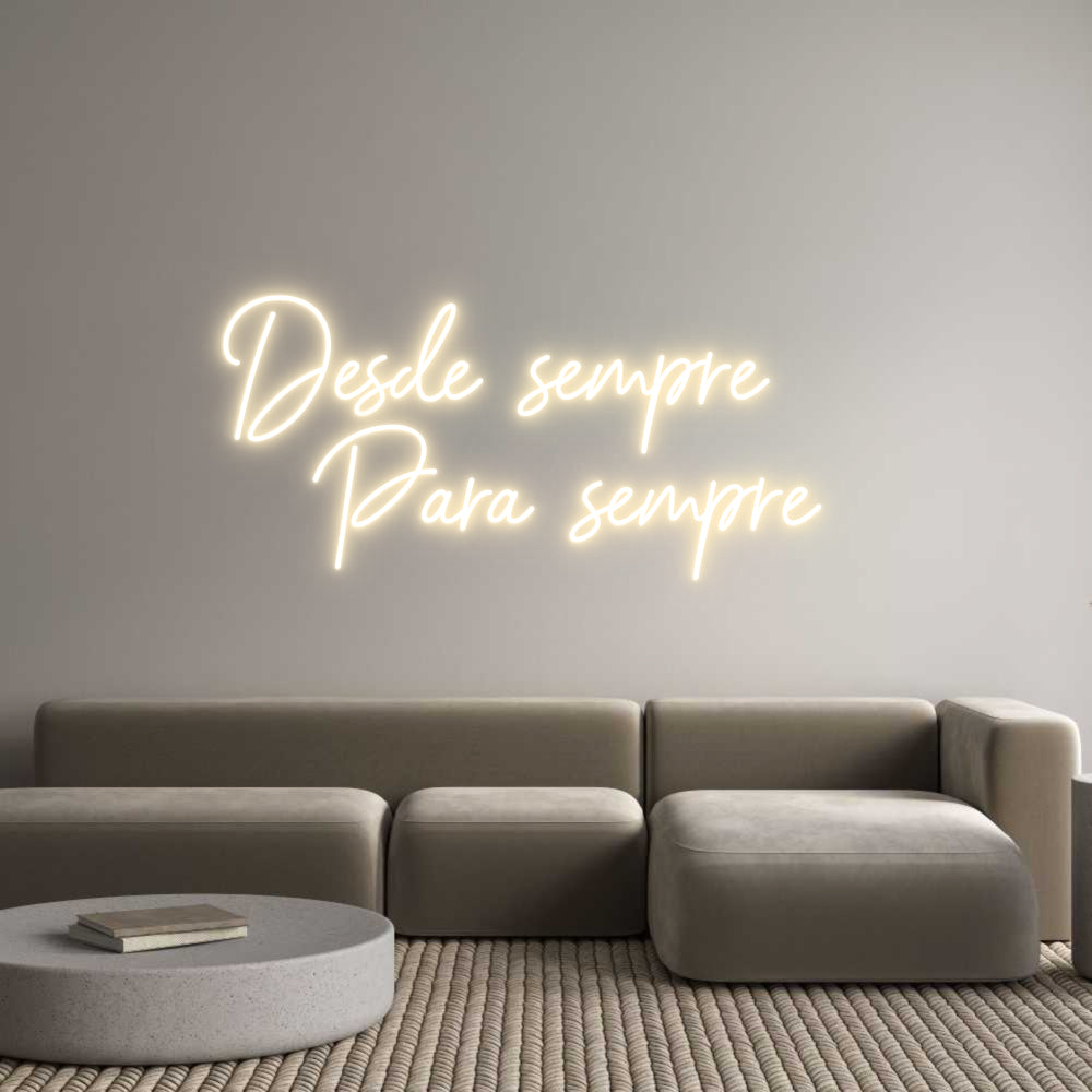 Custom Neon Sign Online Editor Desde semper ...