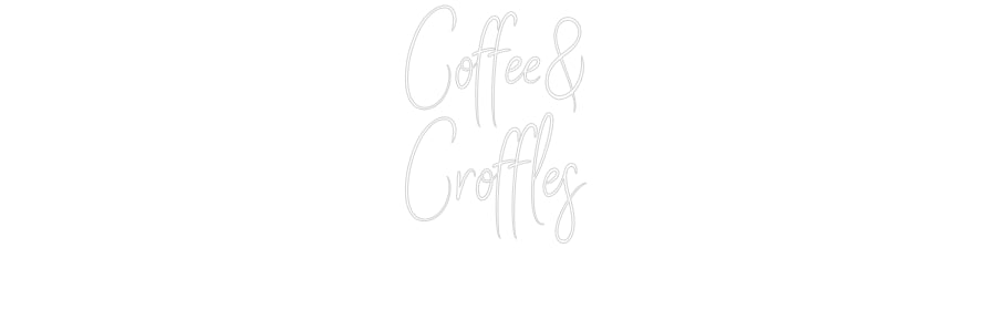 Custom Neon Sign Online Editor Coffee&
Crof...