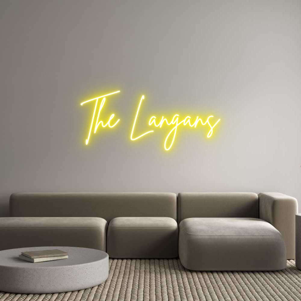 Custom Neon Sign Online Editor The Langans