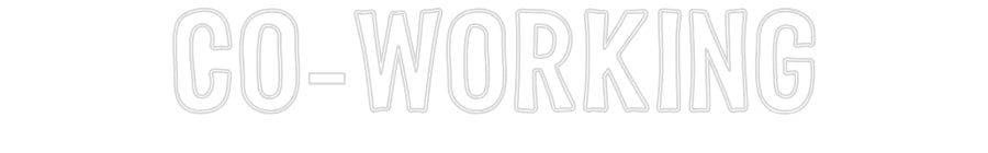 Editor online di insegne al neon personalizzate CO-WORKING