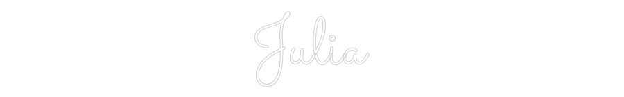 Custom Neon Sign Online Editor Julia