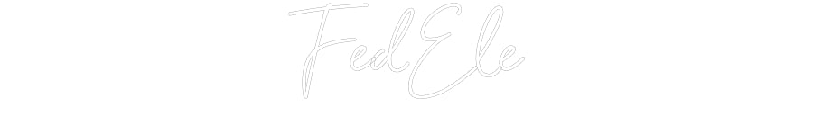 Custom Neon Sign Online Editor FedEle