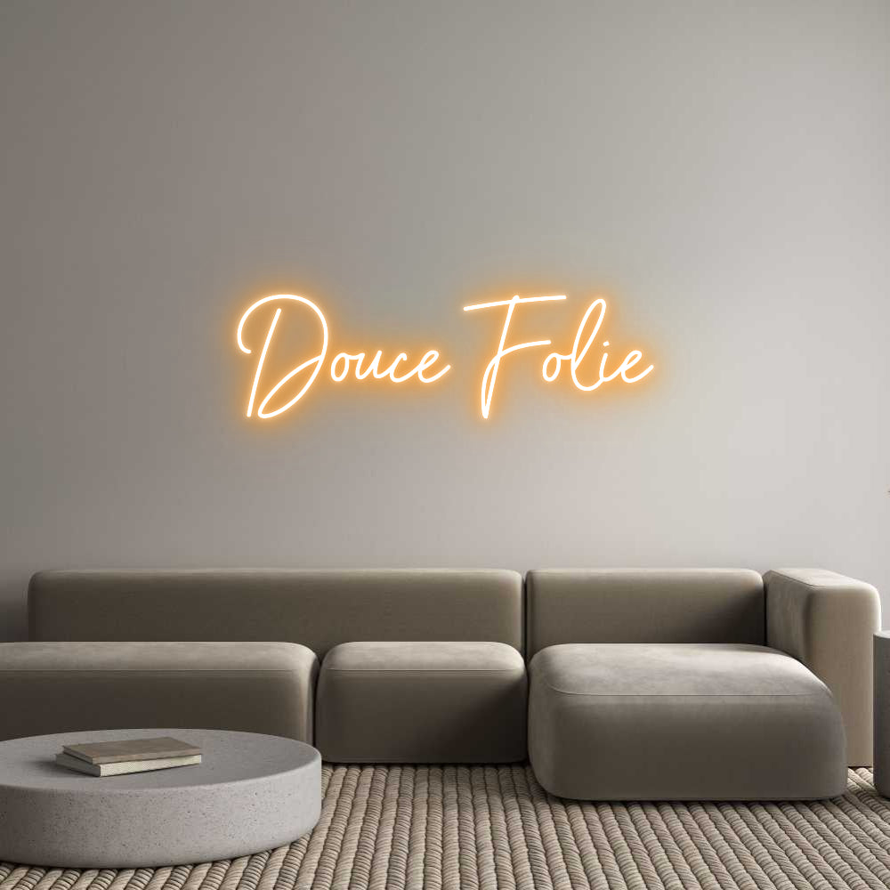 Custom Neon Sign Online Editor Douce Folie