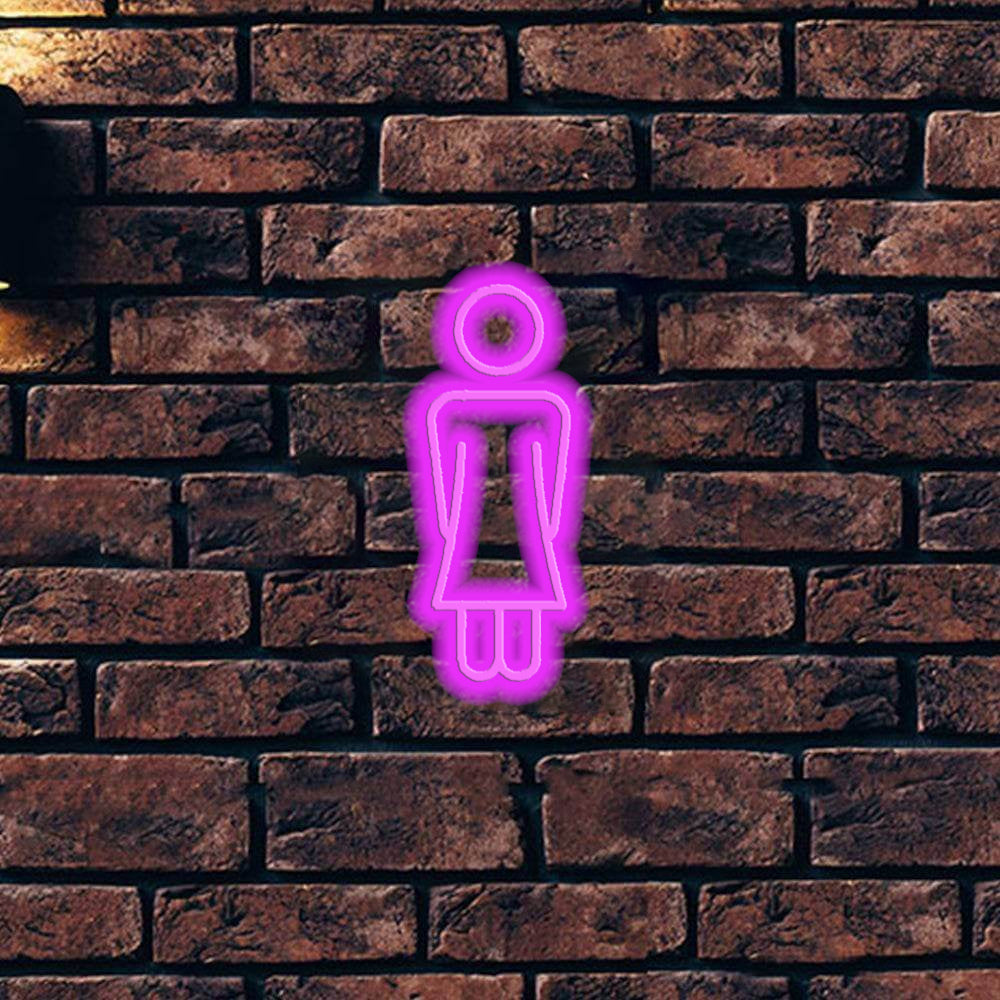 Female Toilette LED Neon Sign - Made in London Bathroom Neon Signs