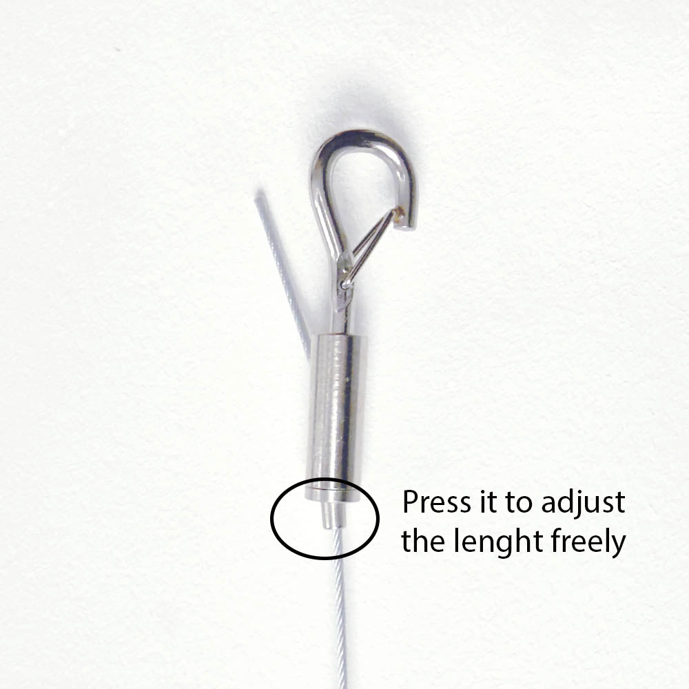 سلك معلق من الفولاذ المقاوم للصدأ 2x 2M قابلة للتعديل