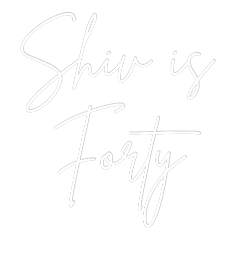 Custom Neon Sign Online Editor Shiv is
Forty