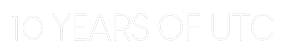 Custom Neon Sign Online Editor 10 YEARS OF UTC