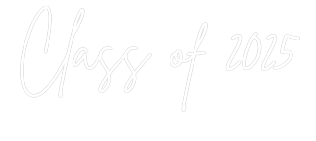 Custom Neon Sign Online Editor Class of 2025