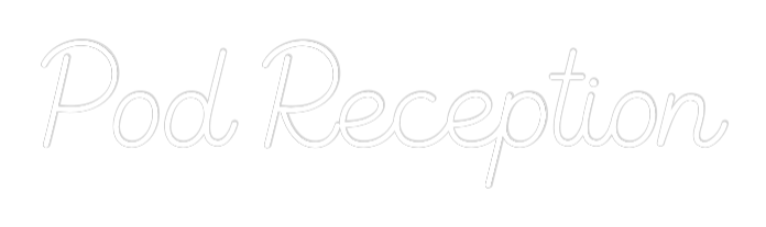 Reception dell'editor online con insegna al neon personalizzata