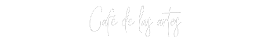 Custom Neon Sign Online Editor Café de las a...