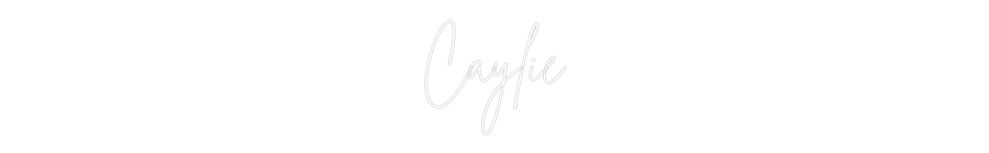 Custom Neon Sign Online Editor Caylie