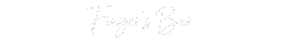 Editor online di insegne al neon personalizzate Finger's Bar