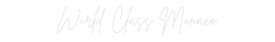 Custom Neon Sign Online Editor World Class M...