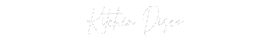 Editor online di insegne al neon personalizzate Cucina Discoteca
