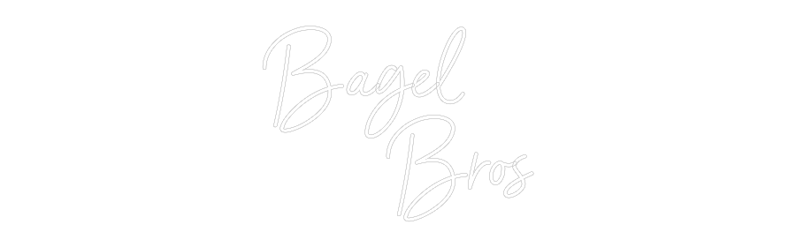 Editor online di insegne al neon personalizzate Bagel
...