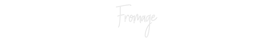 Custom Neon Sign Online Editor Fromage