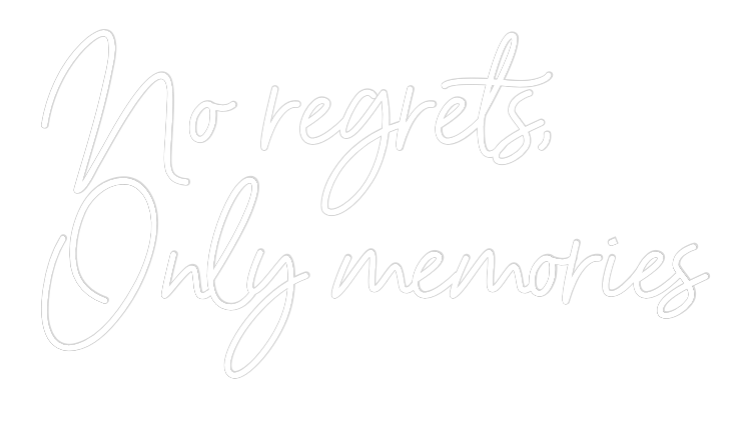 Custom Neon Sign Online Editor No regrets,
...