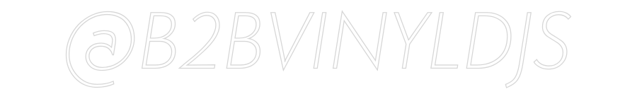 Custom Neon Sign Online Editor @B2BVINYLDJS