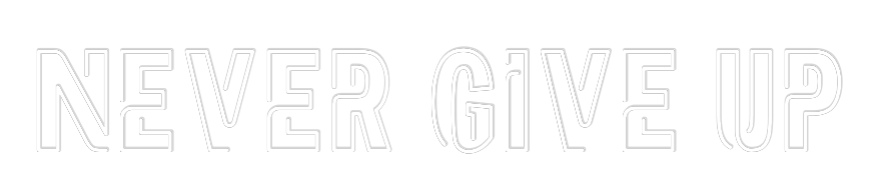 Custom Neon Sign Online Editor NEVER GIVE UP