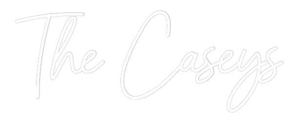 Tilpasset neonskilt på nettredigering The Caseys