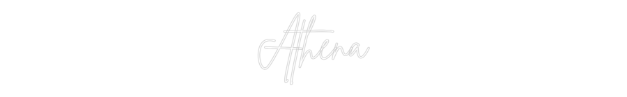 Custom Neon Sign Online Editor Athena