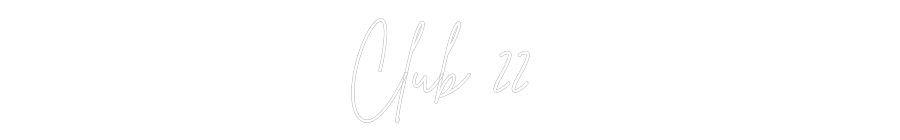 Insegna al neon personalizzata Editor online Club 22