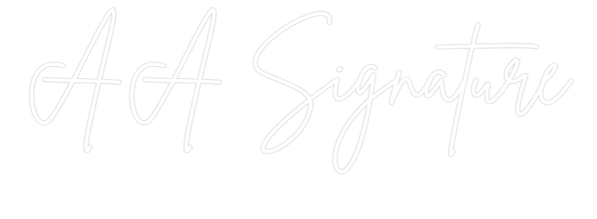 Custom Neon Sign Online Editor AA Signature