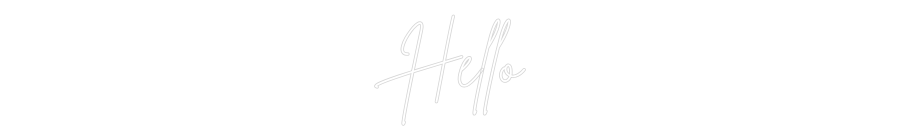 Custom Neon Sign Online Editor Hello