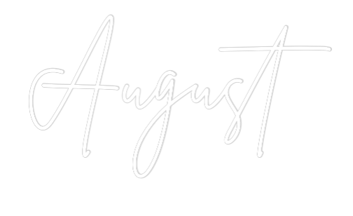 Tilpasset neonskilt på nettredigering i august