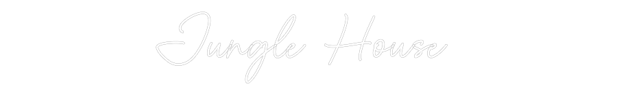 Anpassad neonskylt onlineredigerare Jungle House