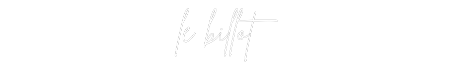 Custom Neon Sign Online Editor le billot