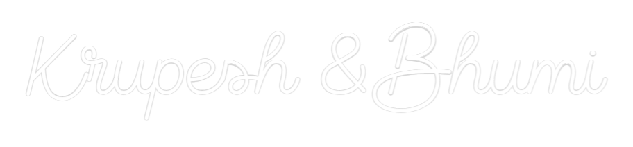 Custom Neon Sign Online Editor Krupesh & Bhu...