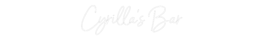 Editor online di insegne al neon personalizzate Cyrilla's Bar
