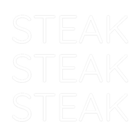 Anpassad neonskylt online-redigerare STEAK
BIFF ...