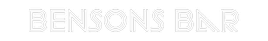 Editor en línea de letreros de neón personalizados del bar Bensons