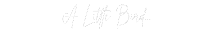 Editor online di insegne al neon personalizzate Un uccellino...