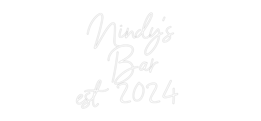 Custom Neon Sign Online Editor Nindy's
Bar...