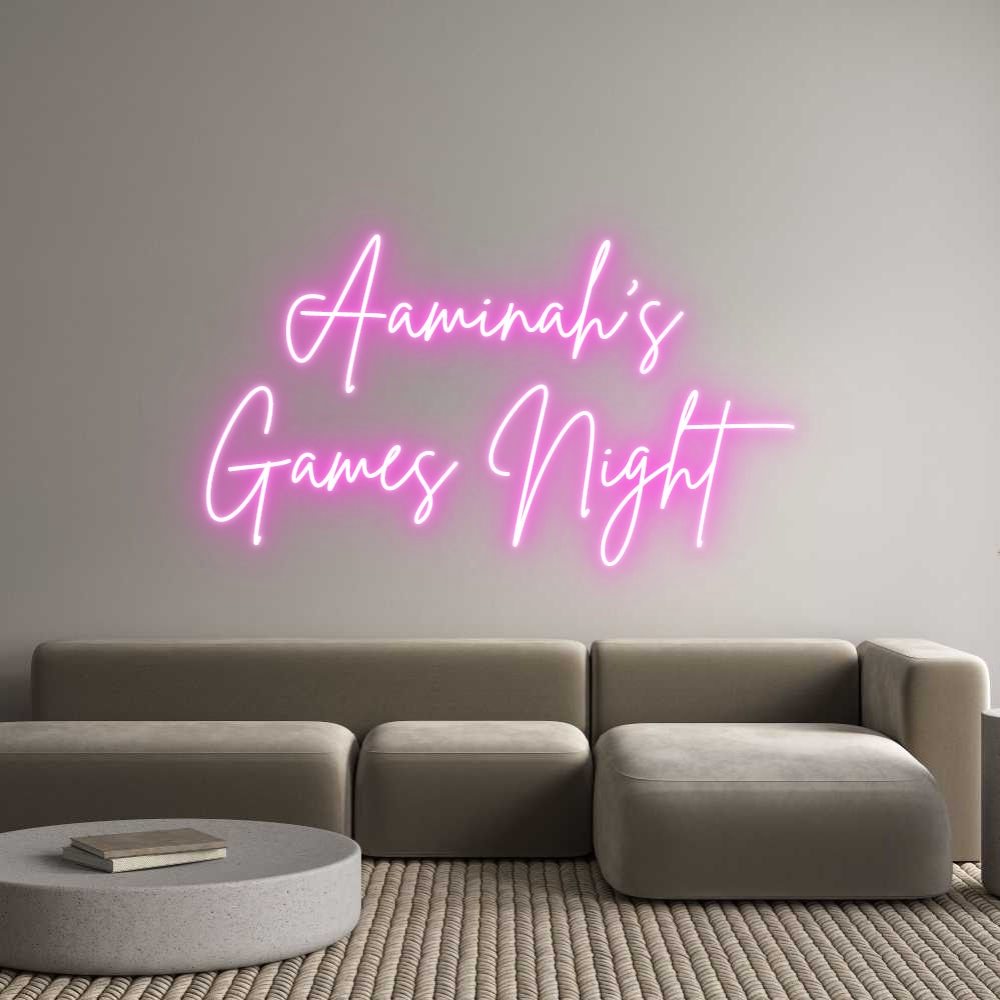 Custom Neon Sign Online Editor Aaminah's
G...