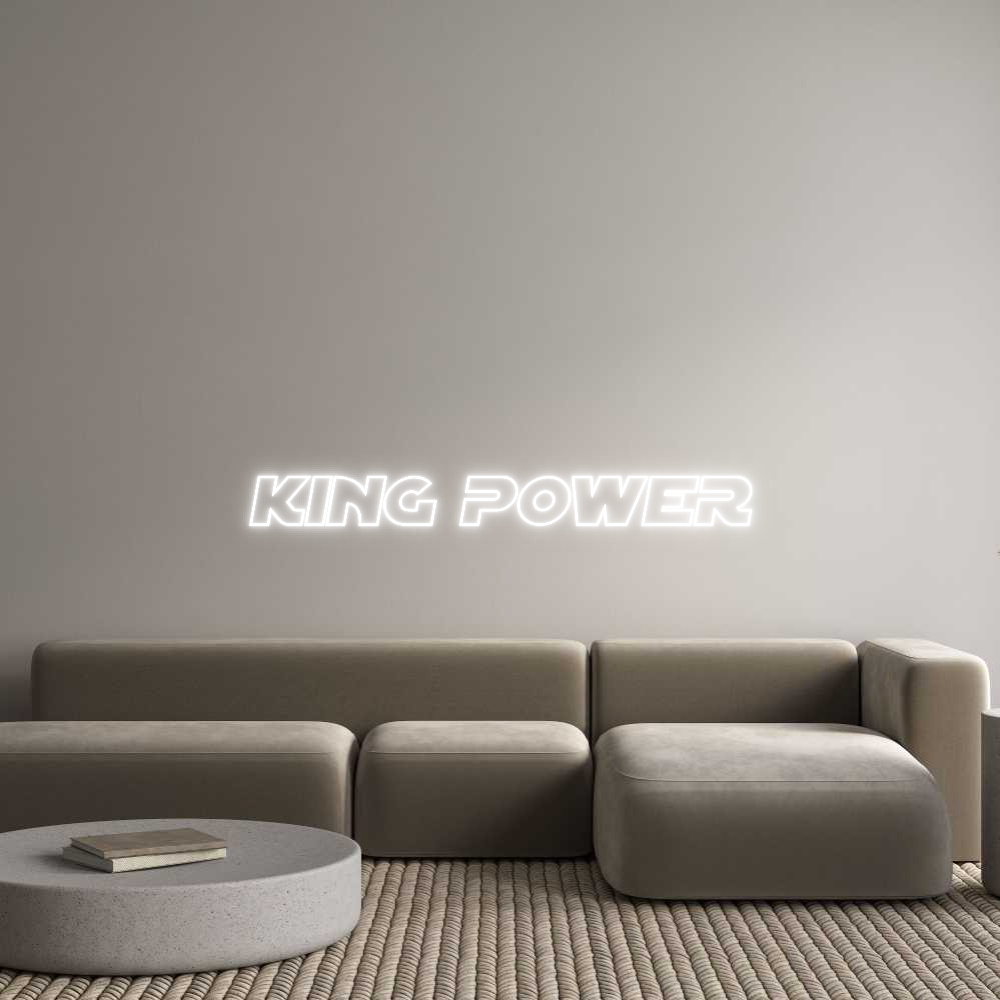 Custom Neon Sign Online Editor KING POWER