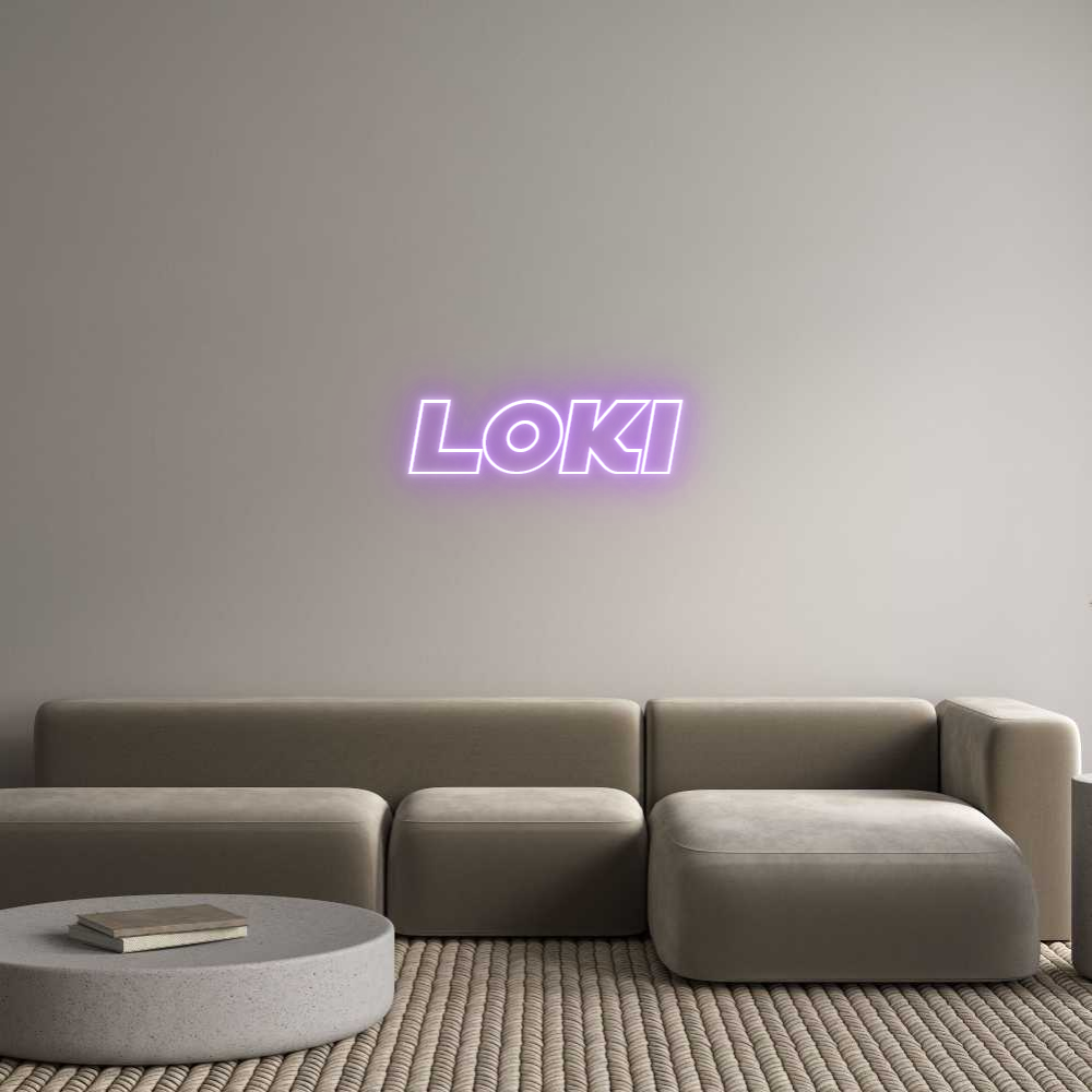 Custom Neon Sign Online Editor LOKI