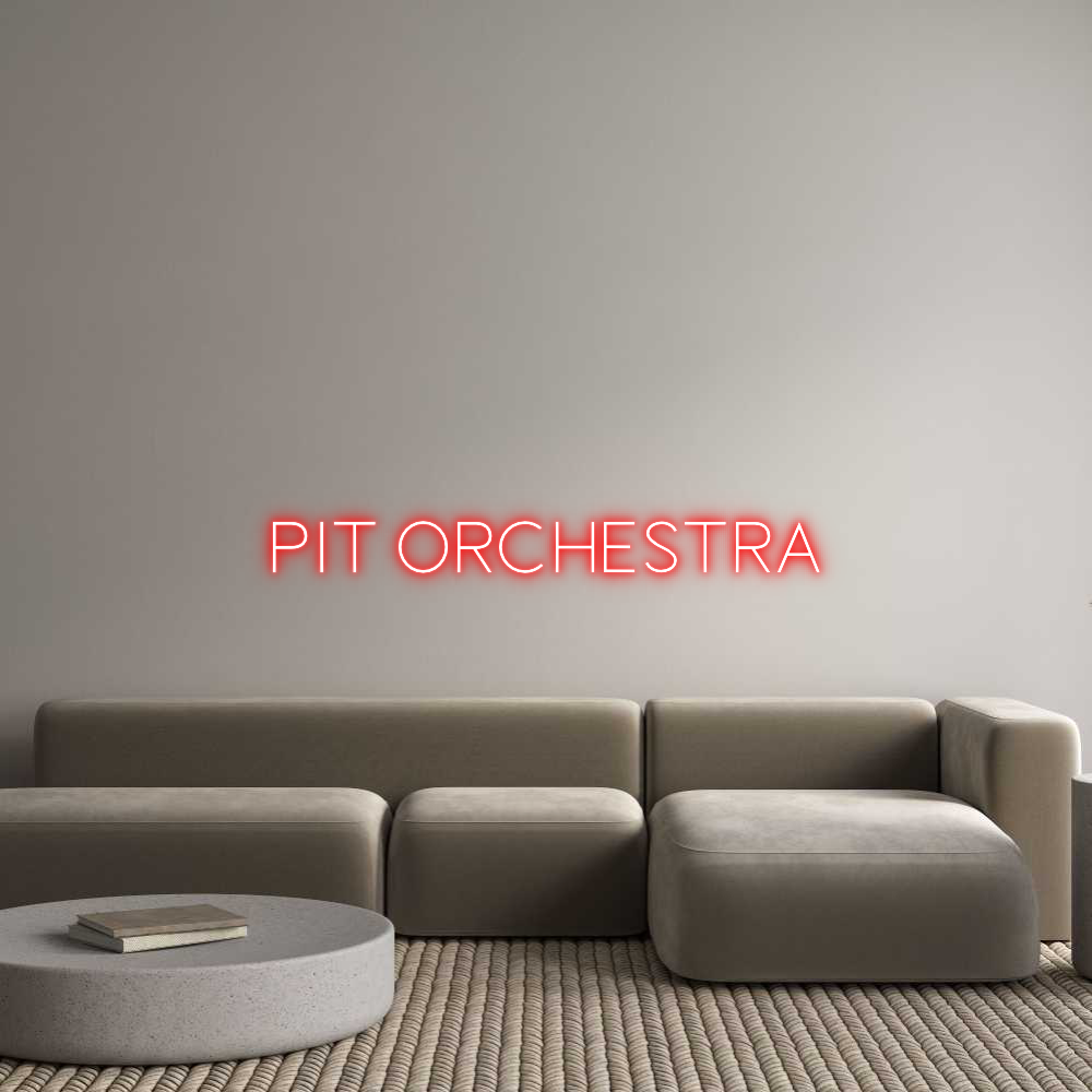 Custom Neon Sign Online Editor PIT ORCHESTRA