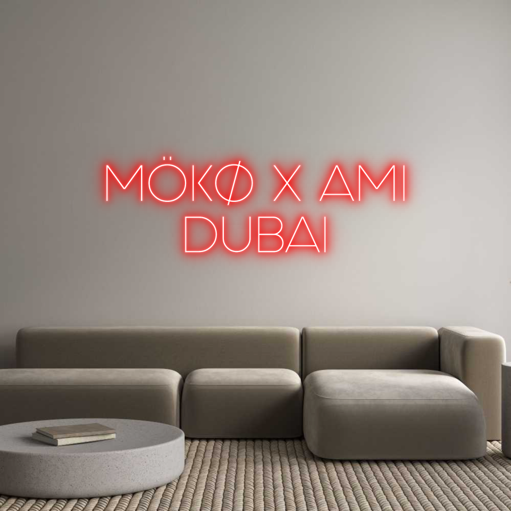 Custom Neon Sign Online Editor MÖKØ X AMI
D...
