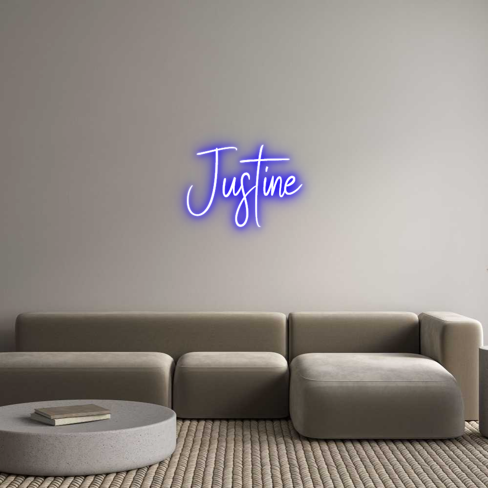 Custom Neon Sign Online Editor Justine