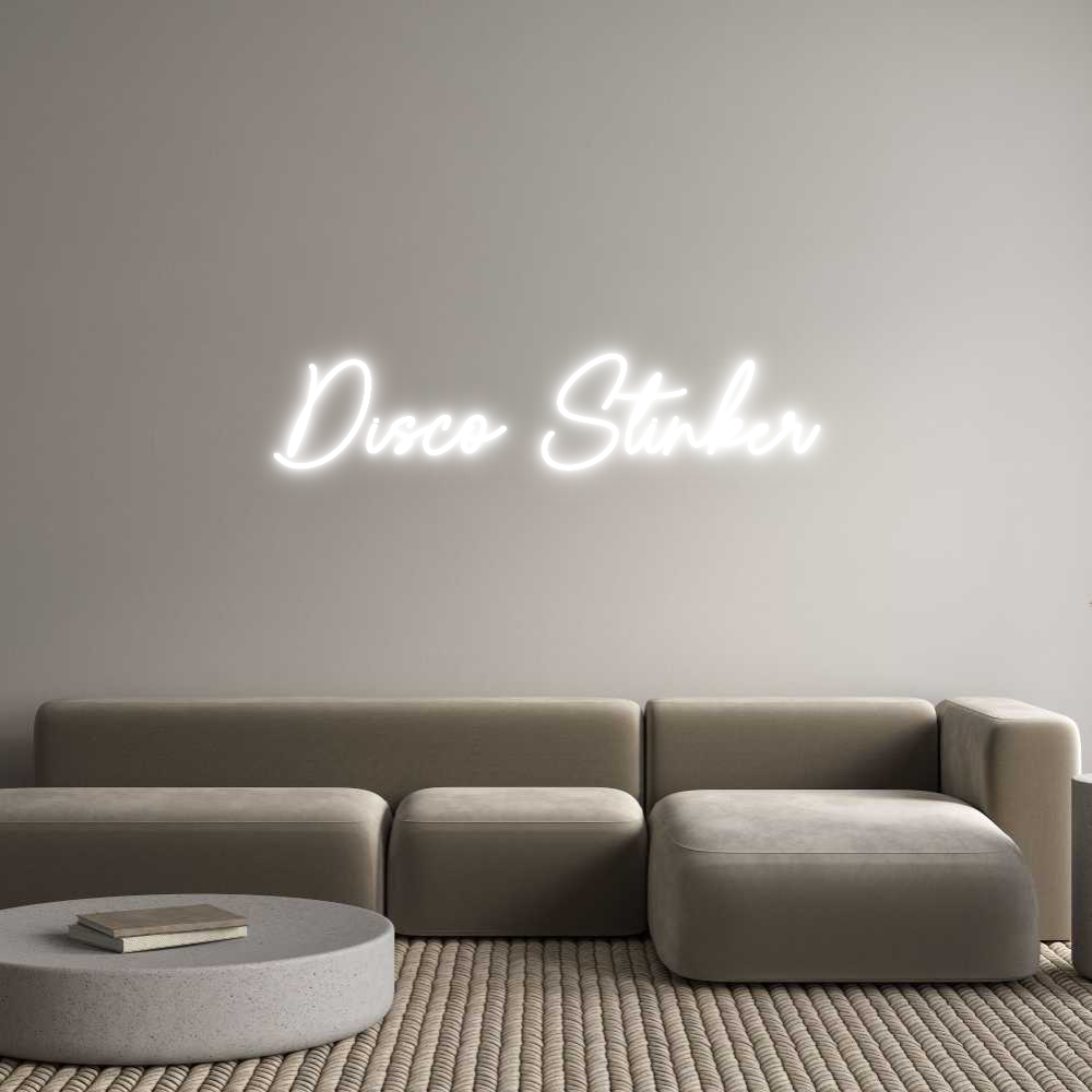 Custom Neon Sign Online Editor Disco Stinker