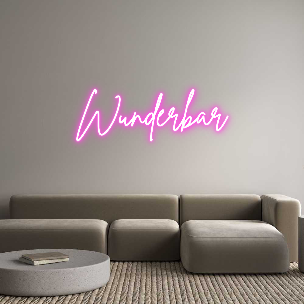 Custom Neon Sign Online Editor Wunderbar