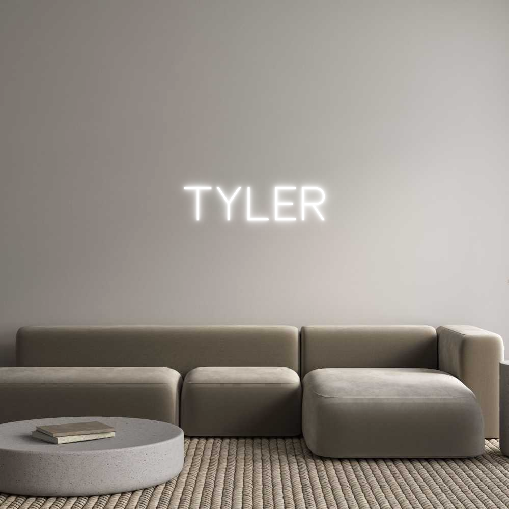 Editor online di insegne al neon personalizzate Tyler