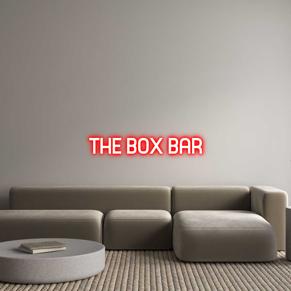 Custom Neon Sign Online Editor THE BOX BAR